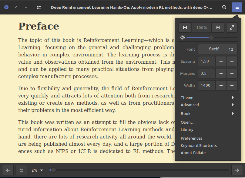 Foliate Aplikasi untuk Membuka Epub di Linux
